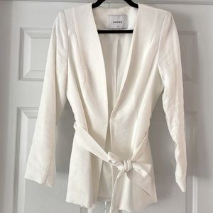 White Informal Blazer